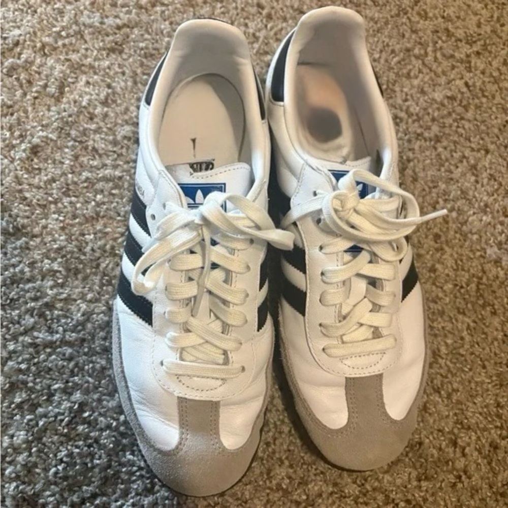 Kids size 5.5 Adidas Samba OG shoes grey6